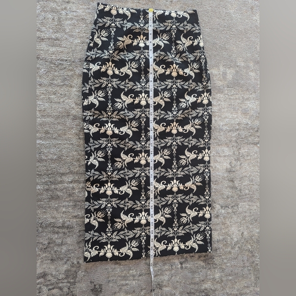 Zara Woman Patterned Black & White/Cream Pencil Skirt - Picture 10 of 10